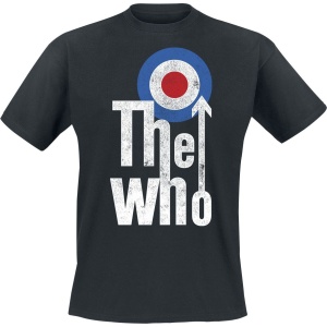 The Who Distressed Target Logo Tričko černá