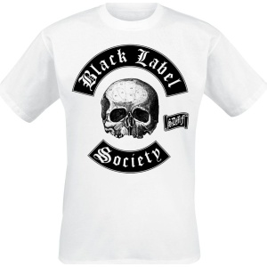 Black Label Society Skull Logo Tričko bílá - RockTime.cz