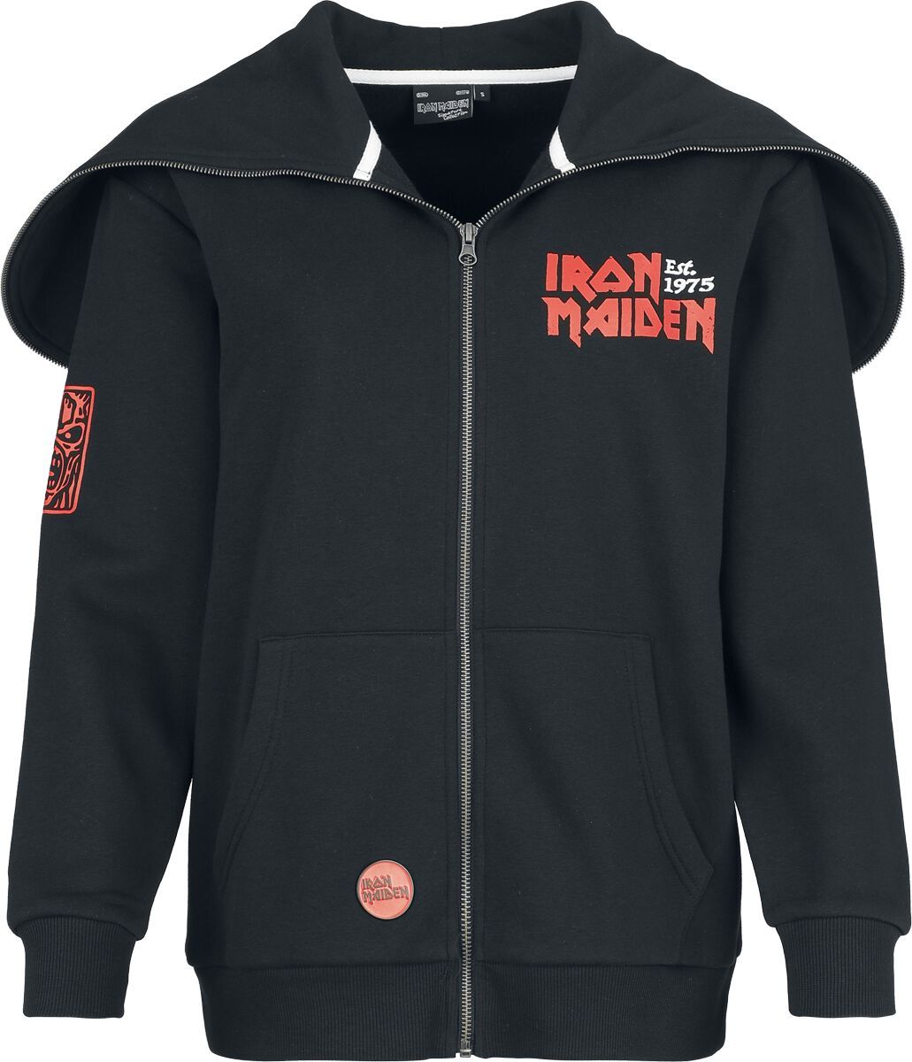 Iron Maiden EMP Signature Collection Dámská mikina s kapucí na zip černá - RockTime.cz