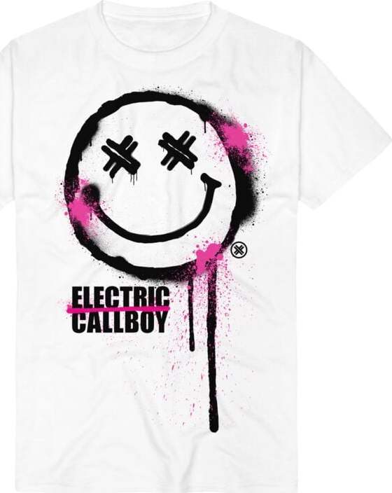 Electric Callboy Spray Smile Tričko bílá - RockTime.cz