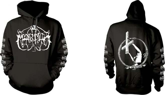 Marduk Cross Mikina s kapucí černá - RockTime.cz