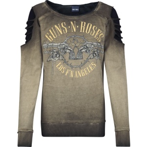 Guns N' Roses Los Angeles Pistols Dámská mikina zelená