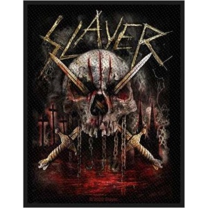 Slayer Skull & Swords nášivka vícebarevný