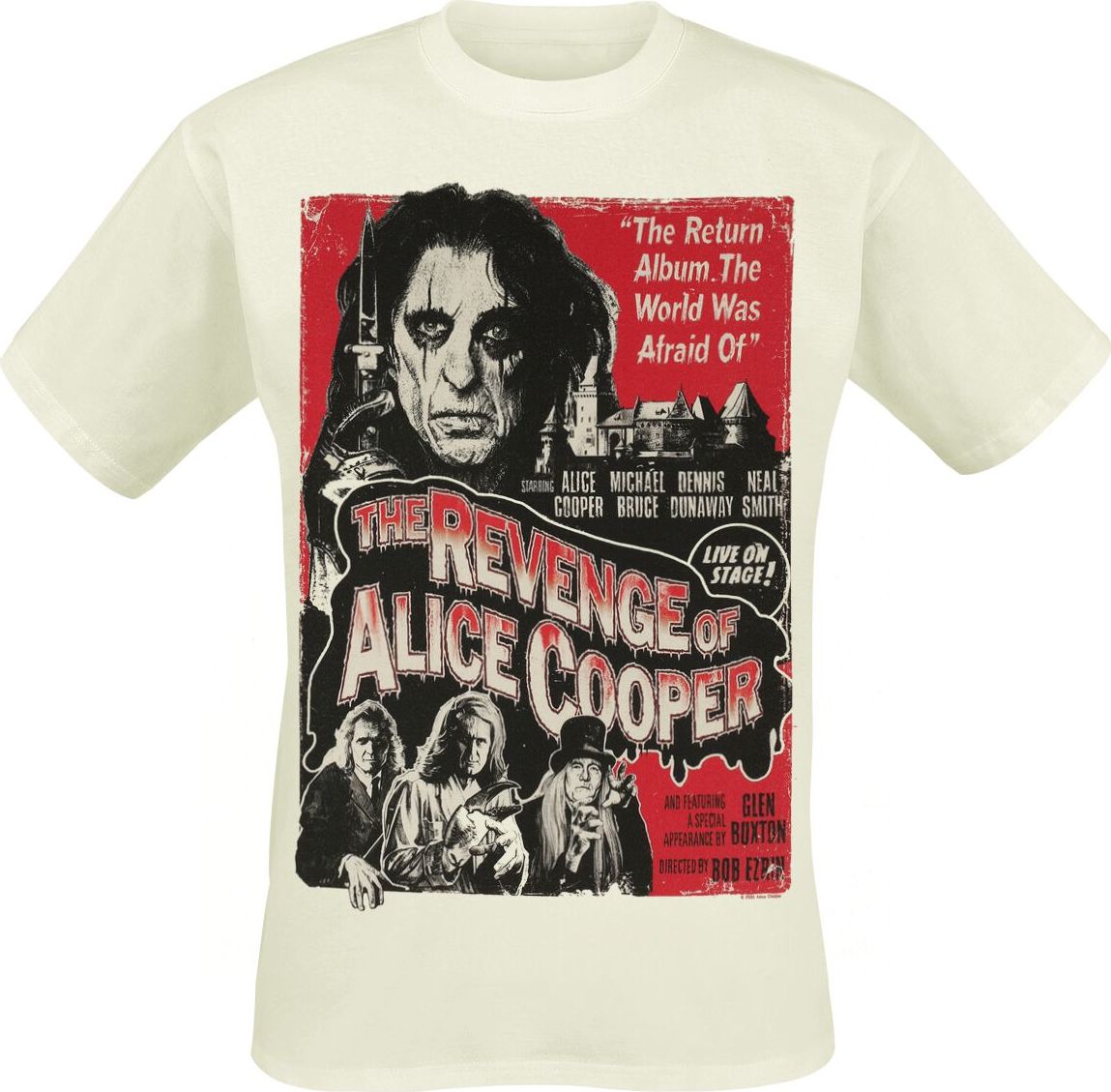 Alice Cooper 2 Color Revenge Tričko přírodní - RockTime.cz