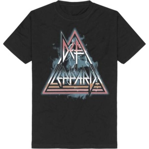 Def Leppard Triangle Logo Tričko černá