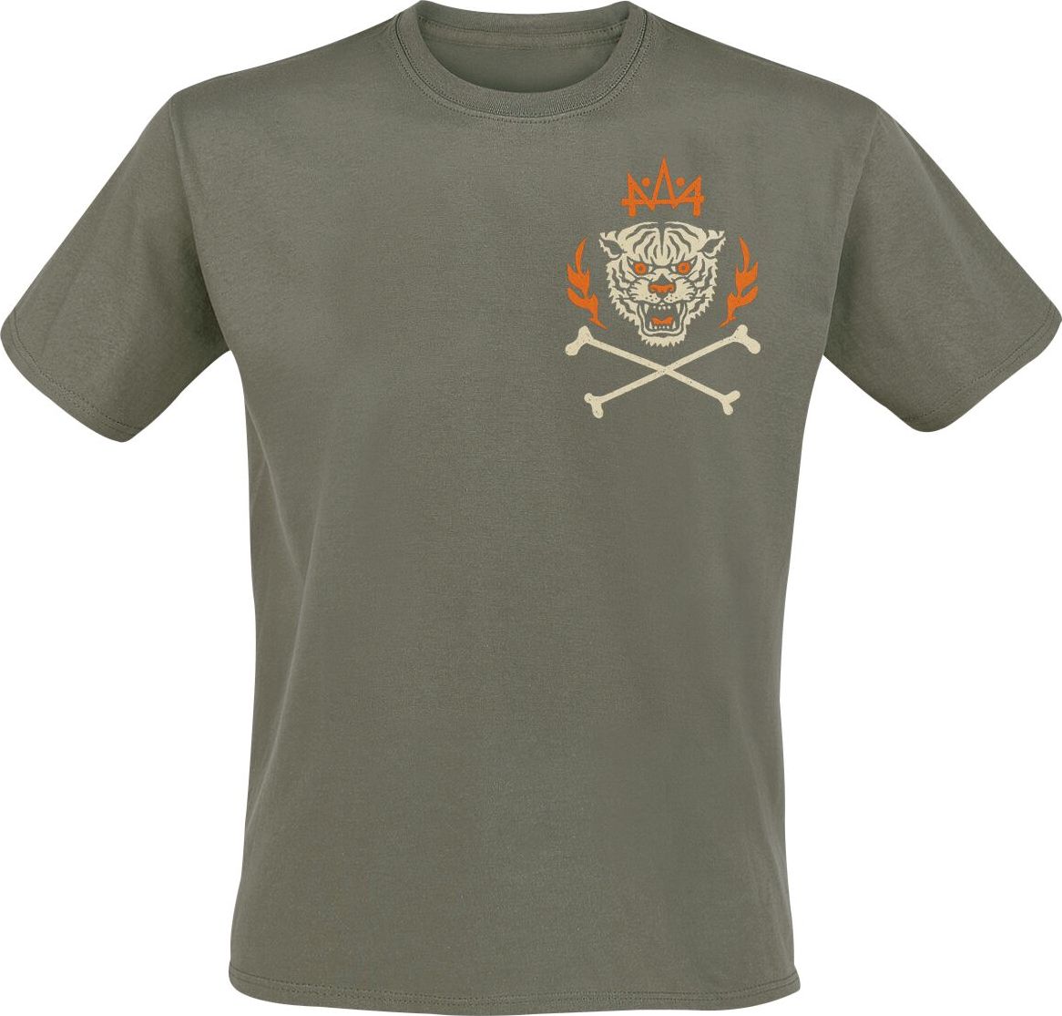 Der W Krieger Tričko olivová - RockTime.cz