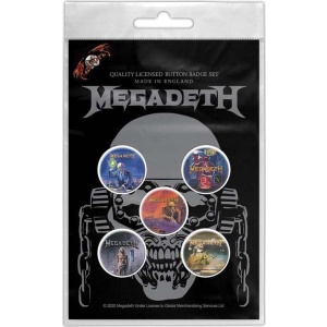 Megadeth Vic Rattlehead Odznak vícebarevný
