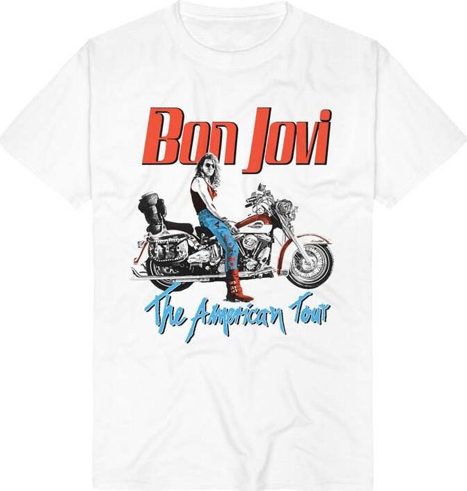 Bon Jovi The American Tour Tričko bílá - RockTime.cz