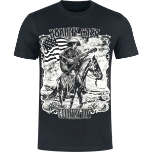 Johnny Cash Country Boy Tričko černá - RockTime.cz