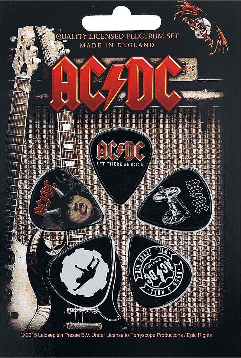 AC/DC Highway / For Those / Let There Sada trsátek vícebarevný - RockTime.cz AC/DC Highway / For Those / Let There Sada trsátek vícebarevný - RockTime.cz