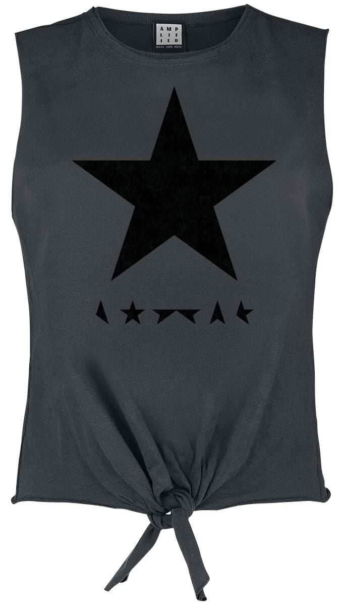 David Bowie Amplified Collection - Black Star Dámský top charcoal - RockTime.cz David Bowie Amplified Collection - Black Star Dámský top charcoal - RockTime.cz