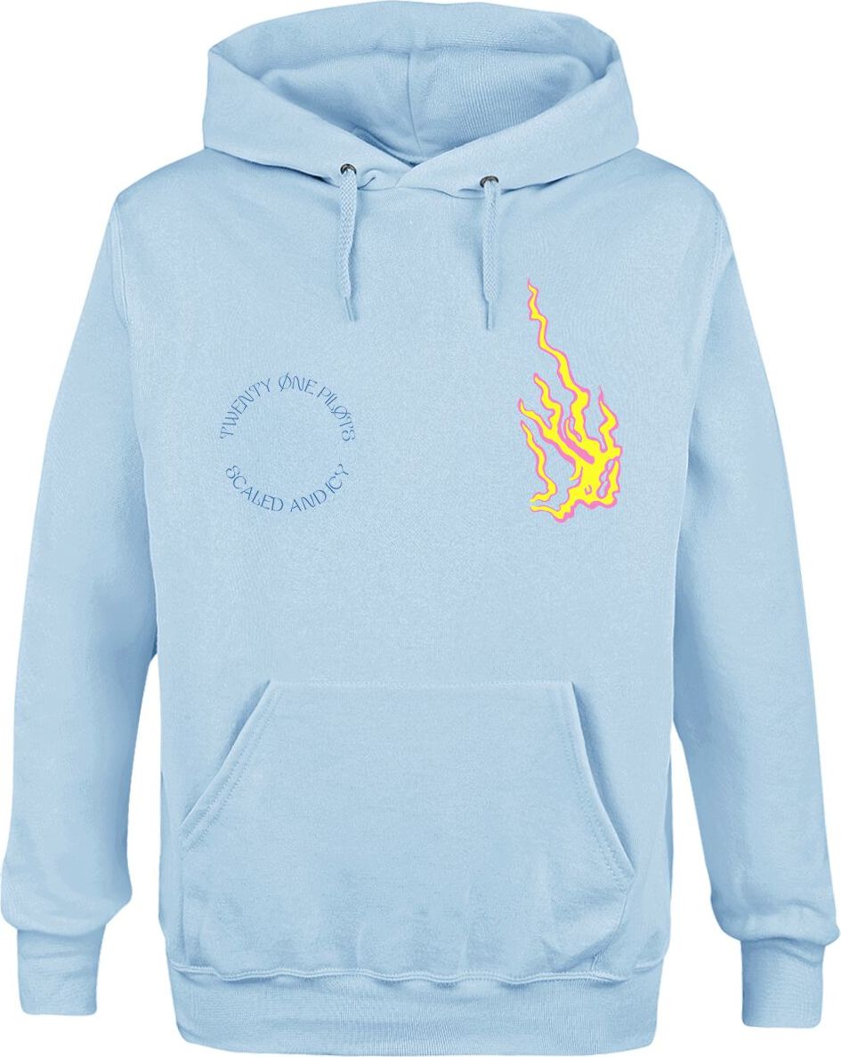 twenty one pilots Fire Mikina s kapucí světle modrá - RockTime.cz