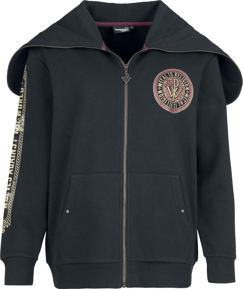 Powerwolf EMP Signature Collection Dámská mikina s kapucí na zip černá - RockTime.cz Powerwolf EMP Signature Collection Dámská mikina s kapucí na zip černá - RockTime.cz