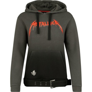 Metallica EMP Signature Collection Dámská mikina s kapucí šedá/cerná - RockTime.cz