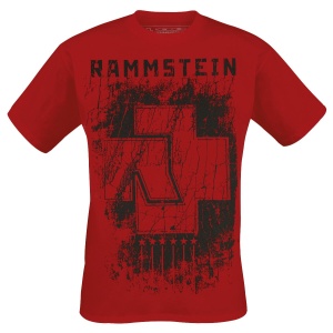 Rammstein 6 Herzen Tričko červená - RockTime.cz