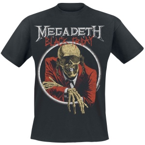 Megadeth Black Friday Europe '87 Tričko černá