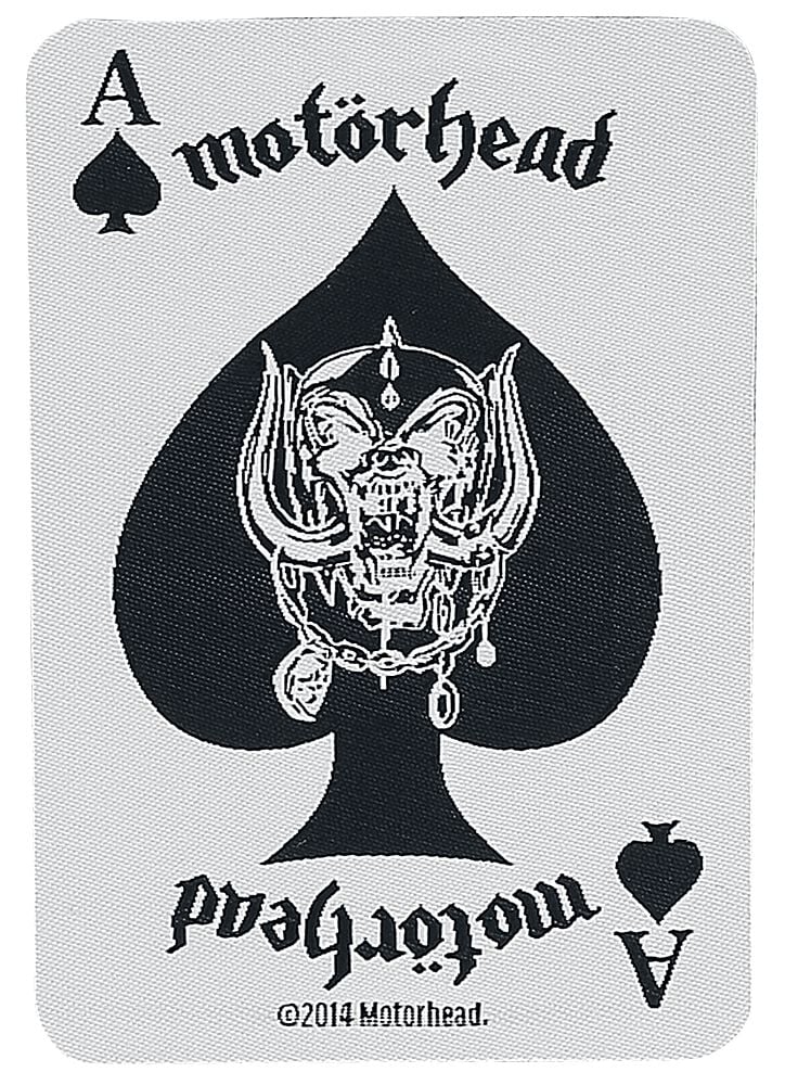 Motörhead Ace Of Spades Card nášivka bílá/cerná - RockTime.cz