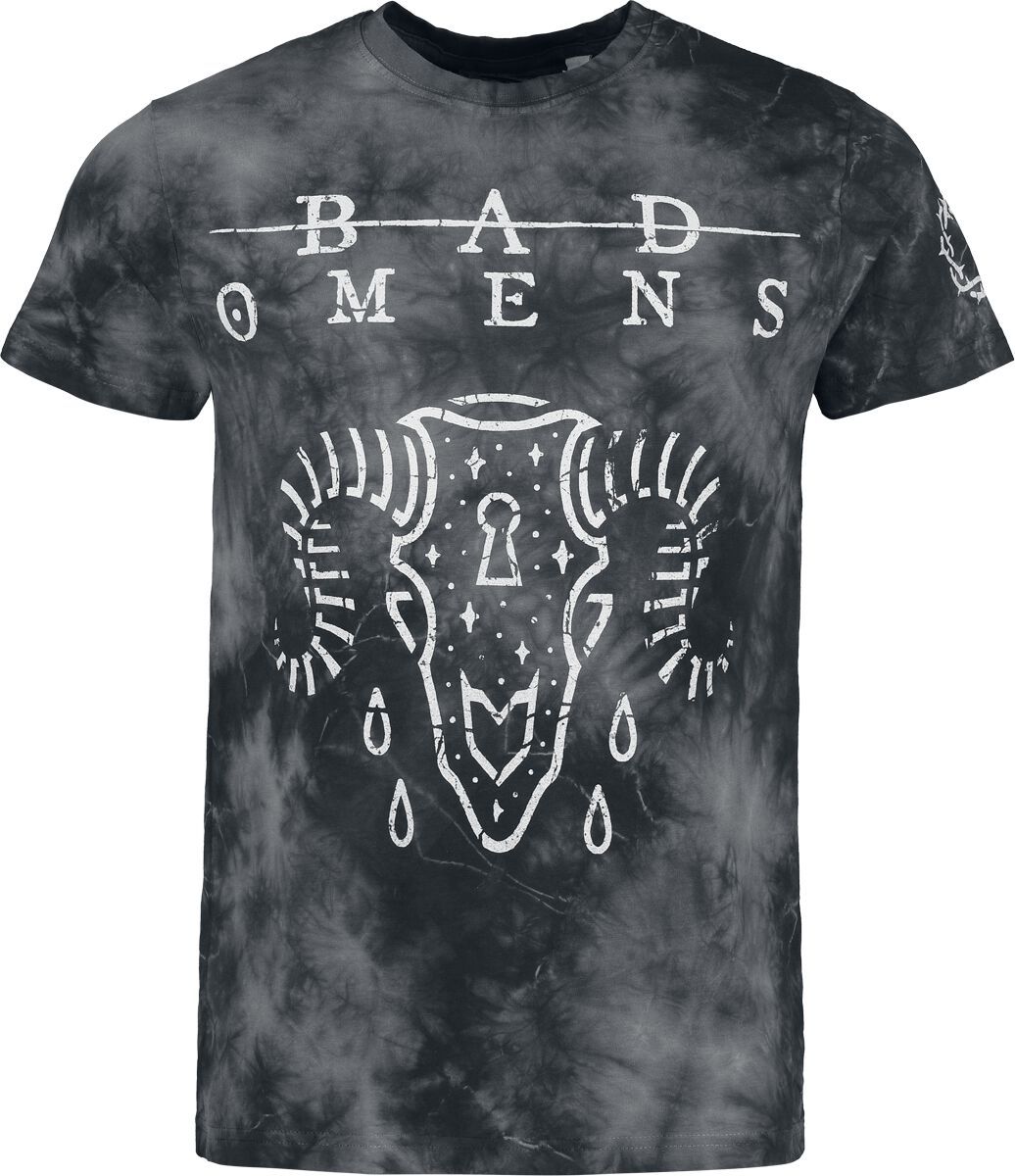 Bad Omens Ram Skull Tričko černá - RockTime.cz