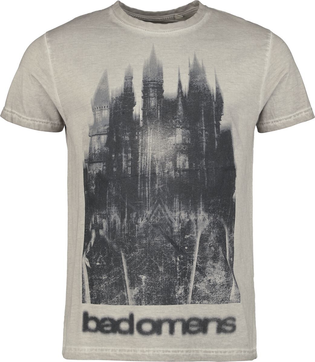 Bad Omens Castle Tričko šedá - RockTime.cz