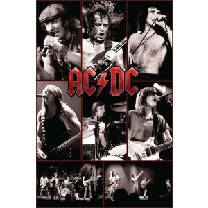 AC/DC Live - (Collage) plakát vícebarevný