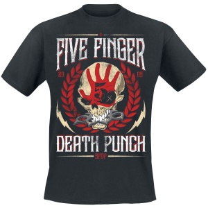 Five Finger Death Punch Laurel Emblem V1 Tričko černá - RockTime.cz