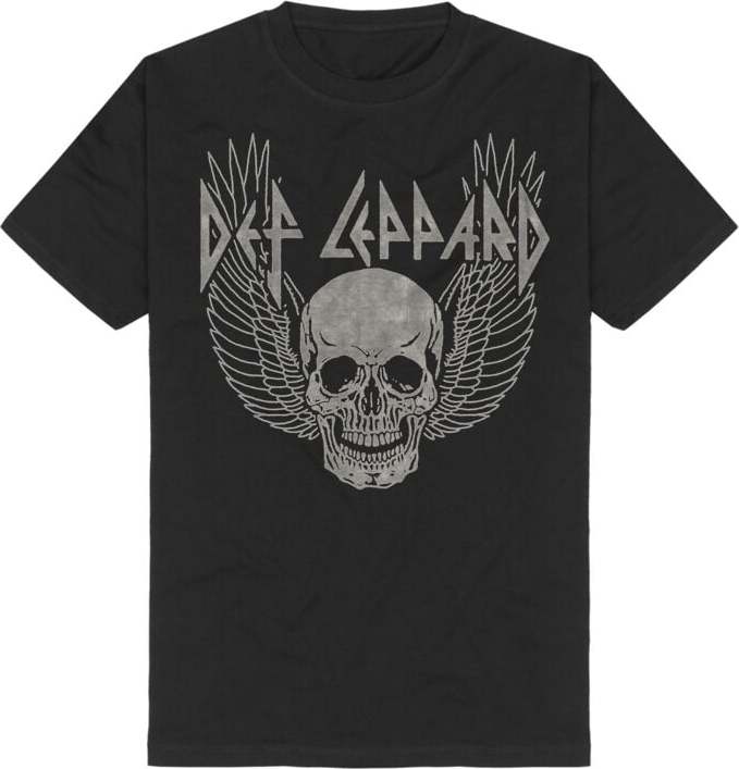 Def Leppard Winged Skull Tričko černá - RockTime.cz
