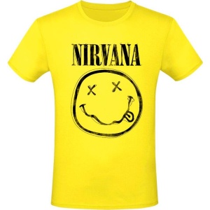 Nirvana Flower Sniffing Tričko žlutá