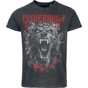 Powerwolf Chaos Tričko tmavě šedá