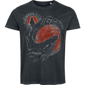 Gojira Whale Sun Moon Tričko tmavě šedá - RockTime.cz