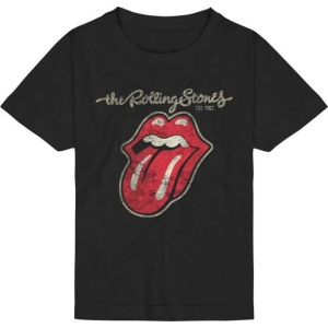 The Rolling Stones Classic Tongue detské tricko černá - RockTime.cz