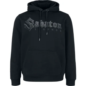 Sabaton Black Logo Mikina s kapucí černá - RockTime.cz