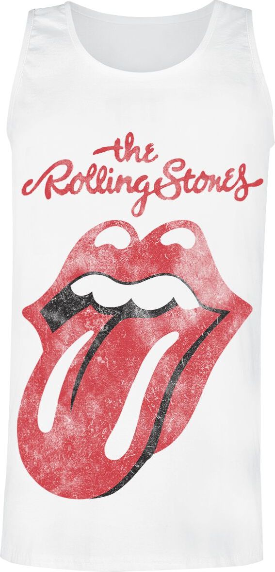 The Rolling Stones Classic Tongue Tank top bílá - RockTime.cz