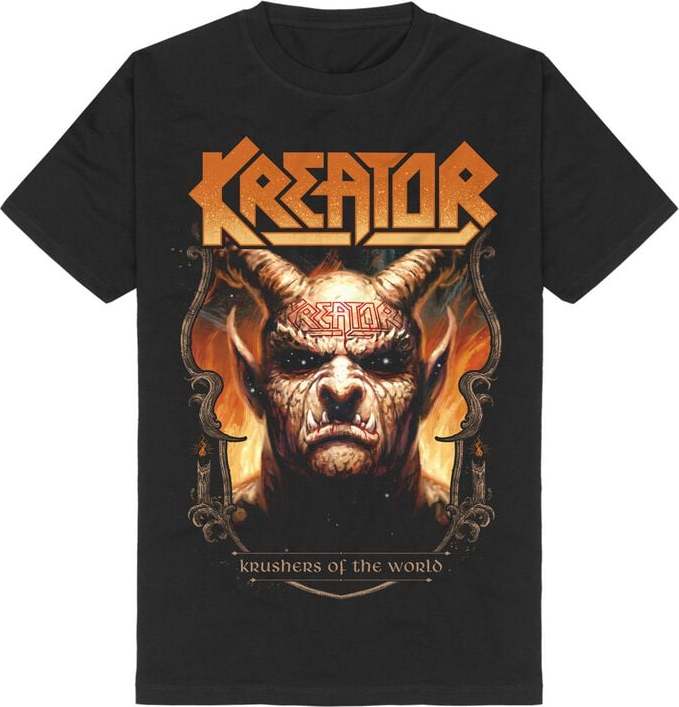 Kreator Krushers of the World Demon Crest Tričko černá - RockTime.cz