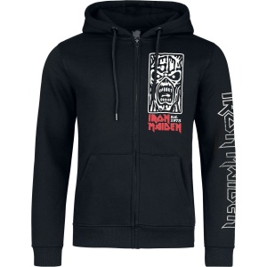 Iron Maiden Portrait Scream Mikina s kapucí na zip černá - RockTime.cz