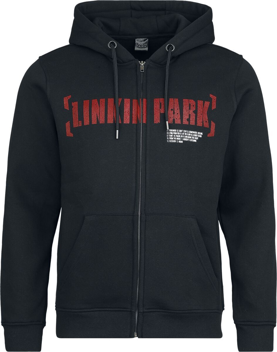 Linkin Park Meteora Red Mikina s kapucí na zip černá - RockTime.cz