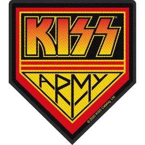 Kiss Army nášivka cerná/cervená/žlutá