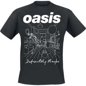 Oasis DM Illustration Tričko černá - RockTime.cz