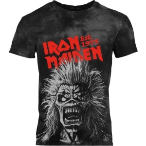 Iron Maiden Jumbo Scream Head Tričko cerná/šedá - RockTime.cz