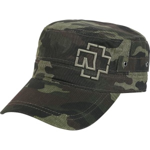 Rammstein Outline Logo Vojenská čepice maskáčová
