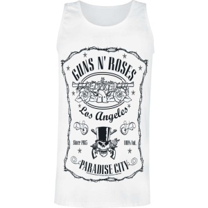 Guns N' Roses Paradise City Label Tank top bílá
