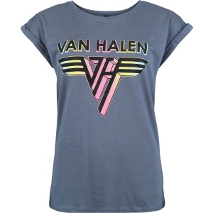 Van Halen Logo Crystals Dámské tričko modrá