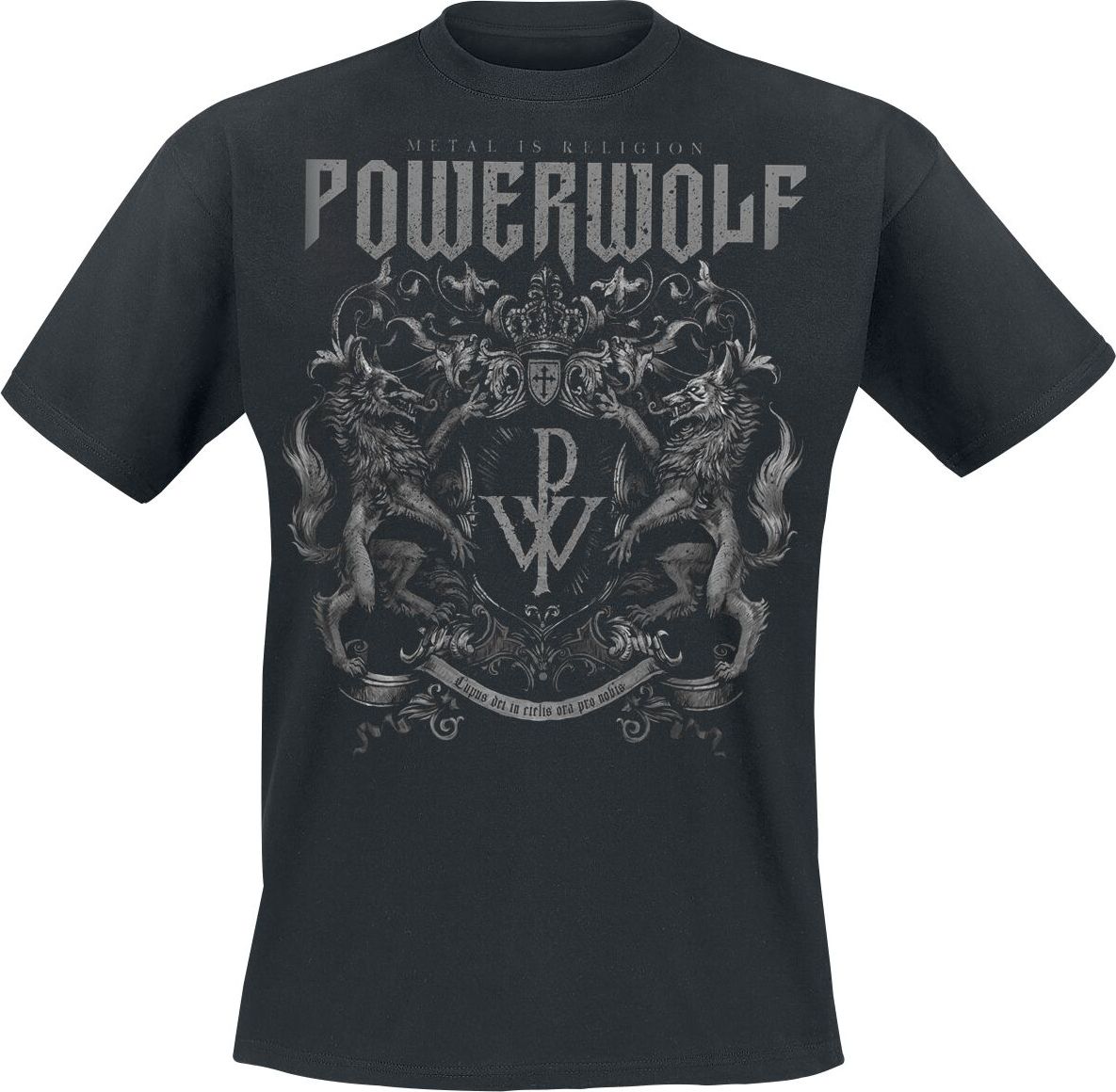 Powerwolf Crest - Metal Is Religion Tričko černá - RockTime.cz Powerwolf Crest - Metal Is Religion Tričko černá - RockTime.cz