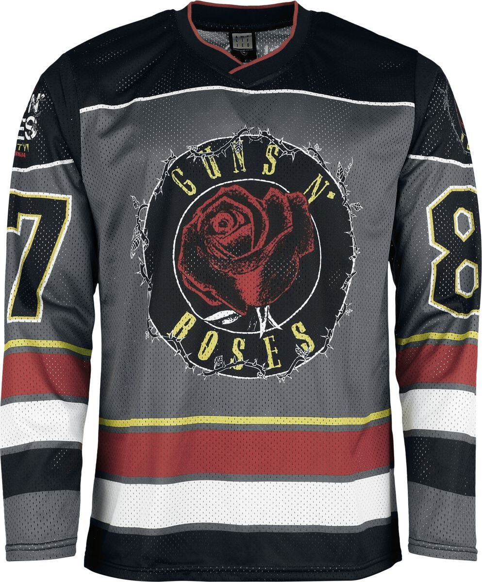 Guns N' Roses Amplified Collection - Hockey Jersey Tričko s dlouhým rukávem vícebarevný - RockTime.cz