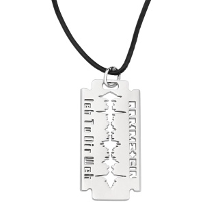 Rammstein "žiletka "Ich Tu Dir Weh"" Přívěšek s řetízkem stríbrná - RockTime.cz