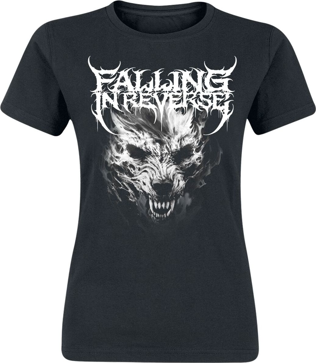 Falling In Reverse Wolf Dámské tričko černá - RockTime.cz Falling In Reverse Wolf Dámské tričko černá - RockTime.cz