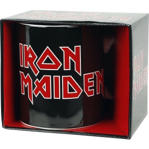Iron Maiden Iron Maiden Logo Hrnek cerná/cervená/bílá
