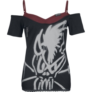 Metallica EMP Signature Collection Dámské tričko černá / tmavě červená - RockTime.cz