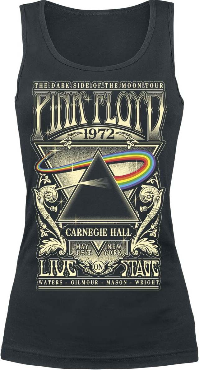 Pink Floyd The Dark Side Of The Moon - Live On Stage 1972 Dámský top černá - RockTime.cz