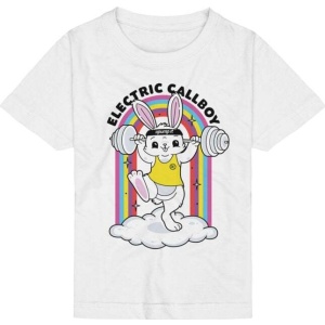 Electric Callboy Pump It Bunny detské tricko bílá