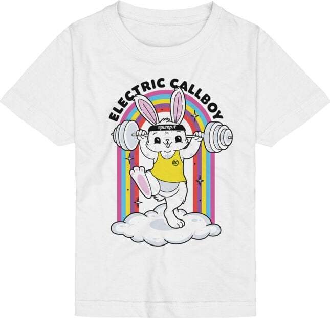 Electric Callboy Pump It Bunny detské tricko bílá - RockTime.cz Electric Callboy Pump It Bunny detské tricko bílá - RockTime.cz